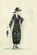 Brooklyn Museum: Fashion and Costume Sketch Collection, 1912-1950.