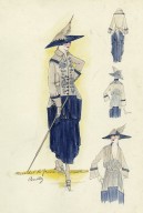 Brooklyn Museum: Fashion and Costume Sketch Collection, 1912-1950.