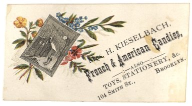 Brooklyn Museum: Scrapbook of trade cards, 1877-1894.