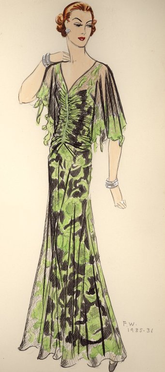 Brooklyn Museum: Fashion and Costume Sketch Collection, 1912-1950.