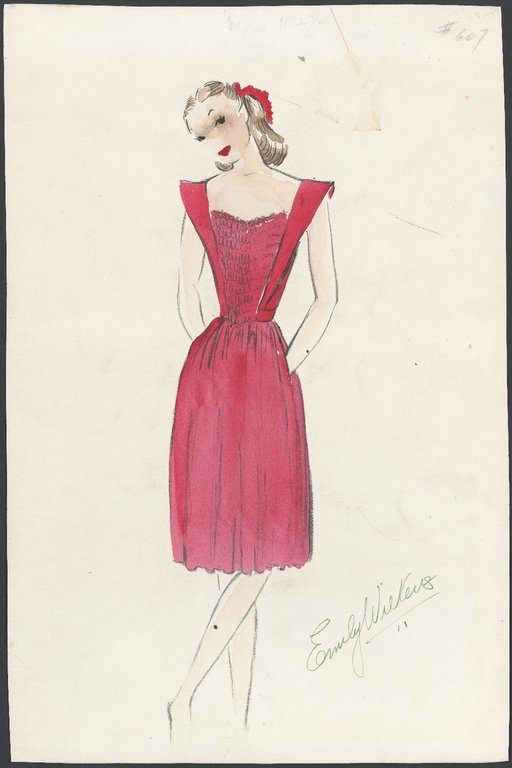 Brooklyn Museum: Fashion and Costume Sketch Collection.