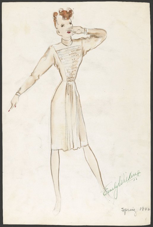 Brooklyn Museum: Fashion and Costume Sketch Collection.