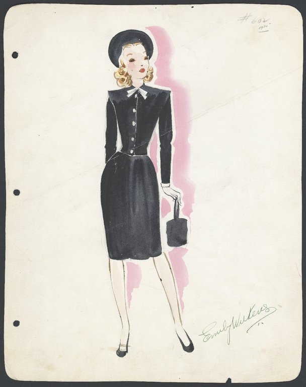 Brooklyn Museum: Fashion and Costume Sketch Collection.