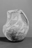 Brooklyn Museum: Black and White Double-Handled Pitcher