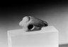 Brooklyn Museum: Grey, Incised, Perforated Bird-shaped Charm