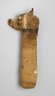 Brooklyn Museum: Mummy of a Dog (or Canine Animal) Wrapped in Linen with Elaborate Head Molded in the Shape of Dog Head with Painted Details