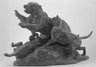 Brooklyn Museum: Bear Fleeing Dogs (Ours fuyant des chiens)