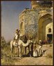 Brooklyn Museum: The Old Blue-Tiled Mosque Outside of Delhi, India
