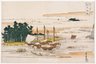 Returning Sails at Tsukuda, from Eight Views of Edo