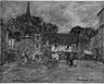 Village Square, Fervaques, Normandy