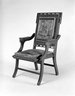 Brooklyn Museum: Folding Armchair (reception) (Aesthetic Movement style)