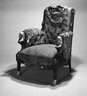 Brooklyn Museum: Armchair (Egyptian Revival style)