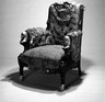 Brooklyn Museum: Armchair (Egyptian Revival style)