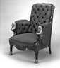 Brooklyn Museum: Armchair (Egyptian Revival style)
