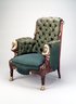 Brooklyn Museum: Armchair (Egyptian Revival style)