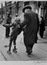 Girl Learning to Skate (Livonia Avenue, East New York), from the series An Era Past: Photographs of Brownsville and East New York, Brooklyn