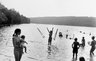 Lake in Catskill Mountains (Woman Throws Crutches)