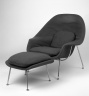 Womb Chair Ottoman, Model No. 74