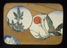 Small Card Decorated with Landscape Motifs (recto) and Stylized Chrysanthemums (verso)