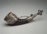 Horn and Silver Pendant
