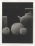 Still life w/bottle & fruit