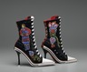 Beaded High Heeled Shoes, "Great Lakes Girls"