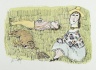 Untitled (Couple and Dog Relaxing on Grass)