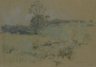 Study of Landscape (recto) / Unfinished Perspective Study (verso)