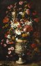 Flowers in a Figured Vase