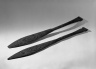 Flat Carved Paddle, One of Pair