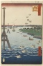 Brooklyn Museum: View of Shiba Coast, No. 108 from One Hundred Famous Views of Edo