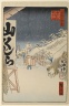 Brooklyn Museum: Bikuni Bridge in Snow, No. 114 from One Hundred Famous Views of Edo