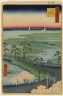 Brooklyn Museum: Moto-Hachiman Shrine, Sumamura, No. 29 in One Hundred Famous Views of Edo