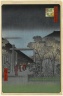 Brooklyn Museum: Dawn Inside the Yoshiwara, No. 38 in One Hundred Views of Edo