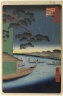 Brooklyn Museum: Pine of Success and Oumayagashi, Asakusa River, No. 61 from One Hundred Famous Views of Edo