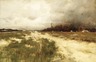 Brooklyn Museum: Coast Landscape, Dunes and Windmill