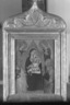Brooklyn Museum: Virgin and Child Enthroned with Saints Peter, Catherine of Alexandria, a Female Saint and Anthony Abbot