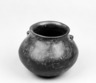 Polished Blackware Jar with two-handles