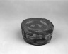 Basket and Lid with geometric designs