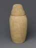 Brooklyn Museum: Canopic Jar and Lid (Depicting a Hawk)
