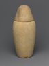 Brooklyn Museum: Canopic Jar and Lid (Depicting a Human)