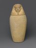 Brooklyn Museum: Canopic Jar and Lid (Depicting a Human)