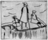 Three Girls near the Water (Drei M&Atilde;&curren;dchen am Wasser)