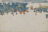 Beach Scene with Boats