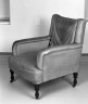 Pair of Upholstered Armchairs                                   (Aesthetic Movement style)