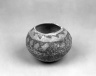 Black and White Seed Bowl with polished surface