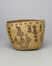 Imbricated Basket with Geometric Figures