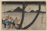 Station Hodogaya through Hiratsuka, from Famous Places among the Fifty-three Stations on the Tokaido Highway (Tokaido Goju-san eki Goshuku Meisho)