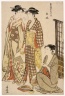 Two Women Standing, from series "Tosai Yuri Bijin Awase"