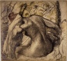 Seated Nude Woman Drying Her Hair (Femme nue assise s